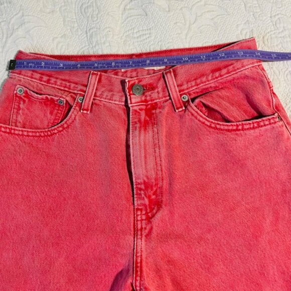 Levi's Mom Jeans High Rise Zipper Ankle Red Size 27 - Picture 15 of 15